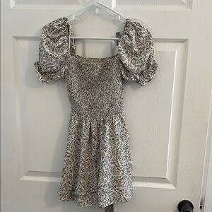 Francesca's Collections Floral Smocked Top